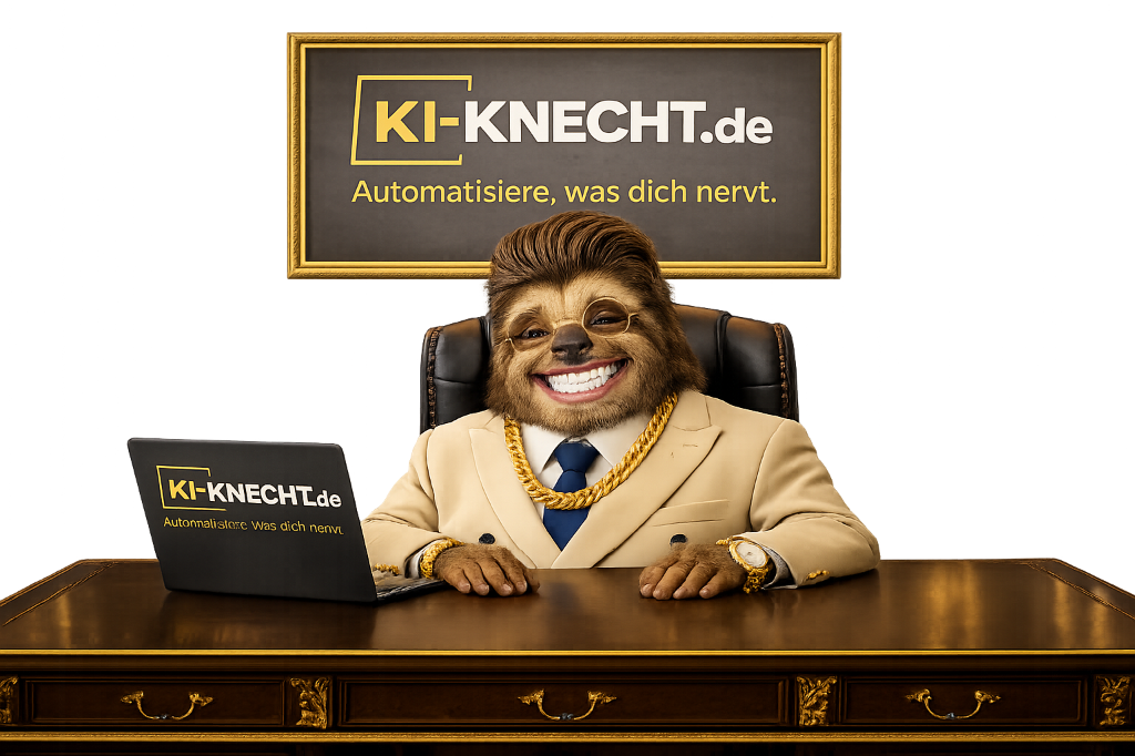 KI-Knecht Maskottchen - Professionelle KI-Automatisierung fuer Unternehmen